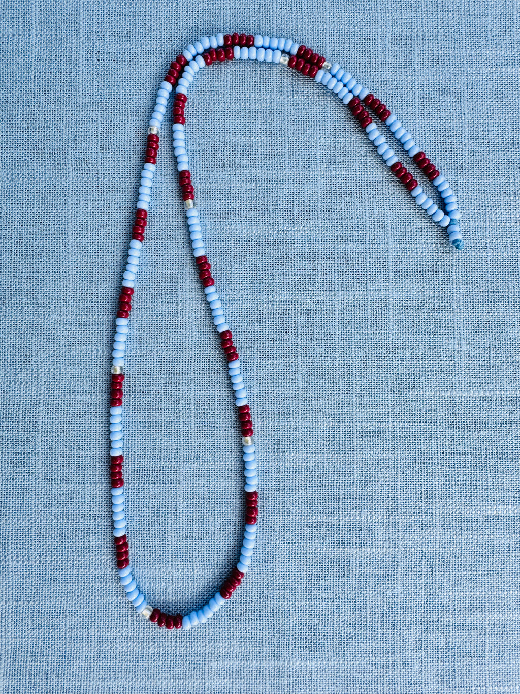 Bold Stripes - blue & burgundy