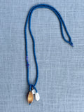Long beaded blue